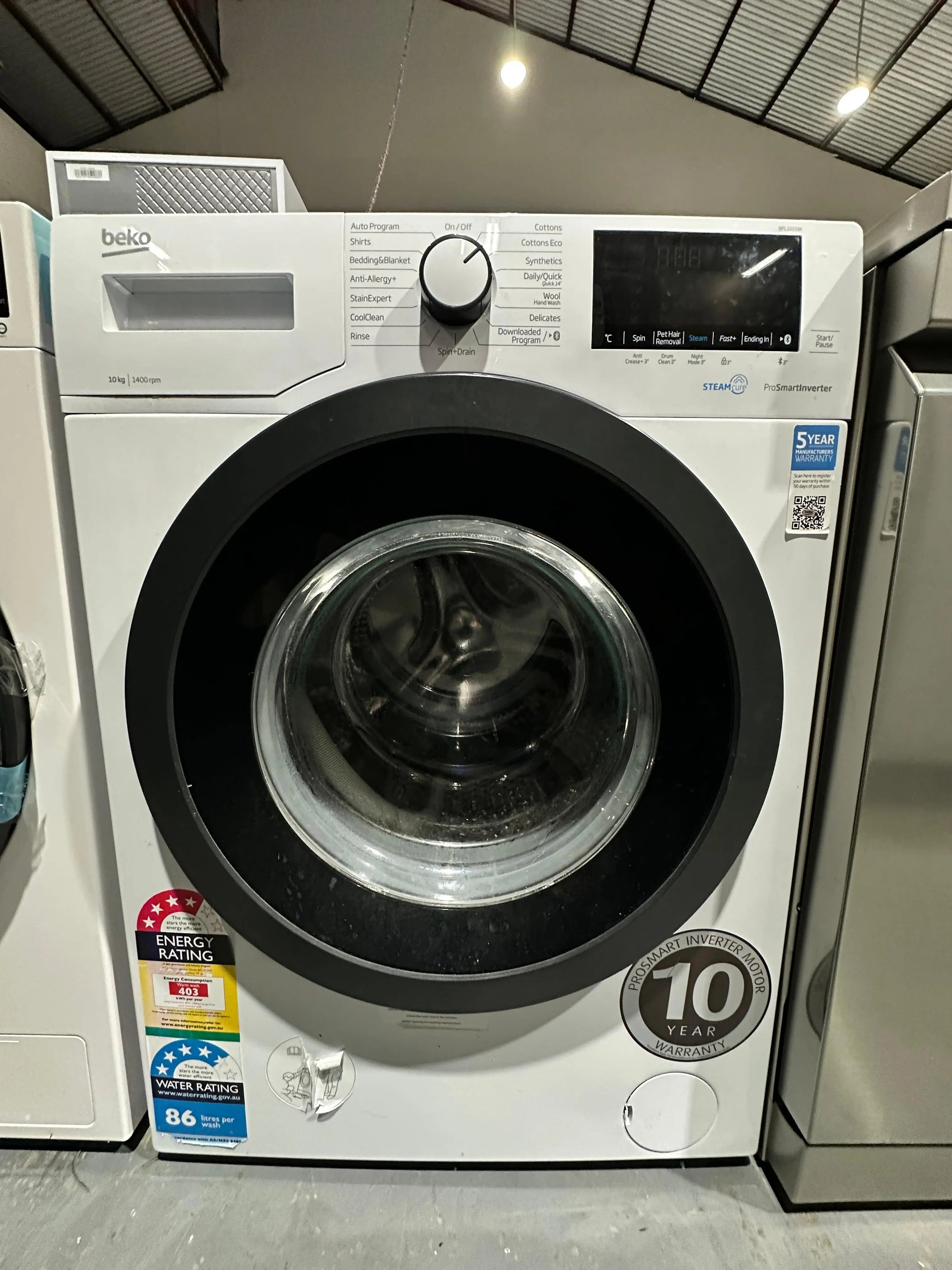 Beko 10kg Series 6 Front Load Washing Machine – Near New | ADELAIDE