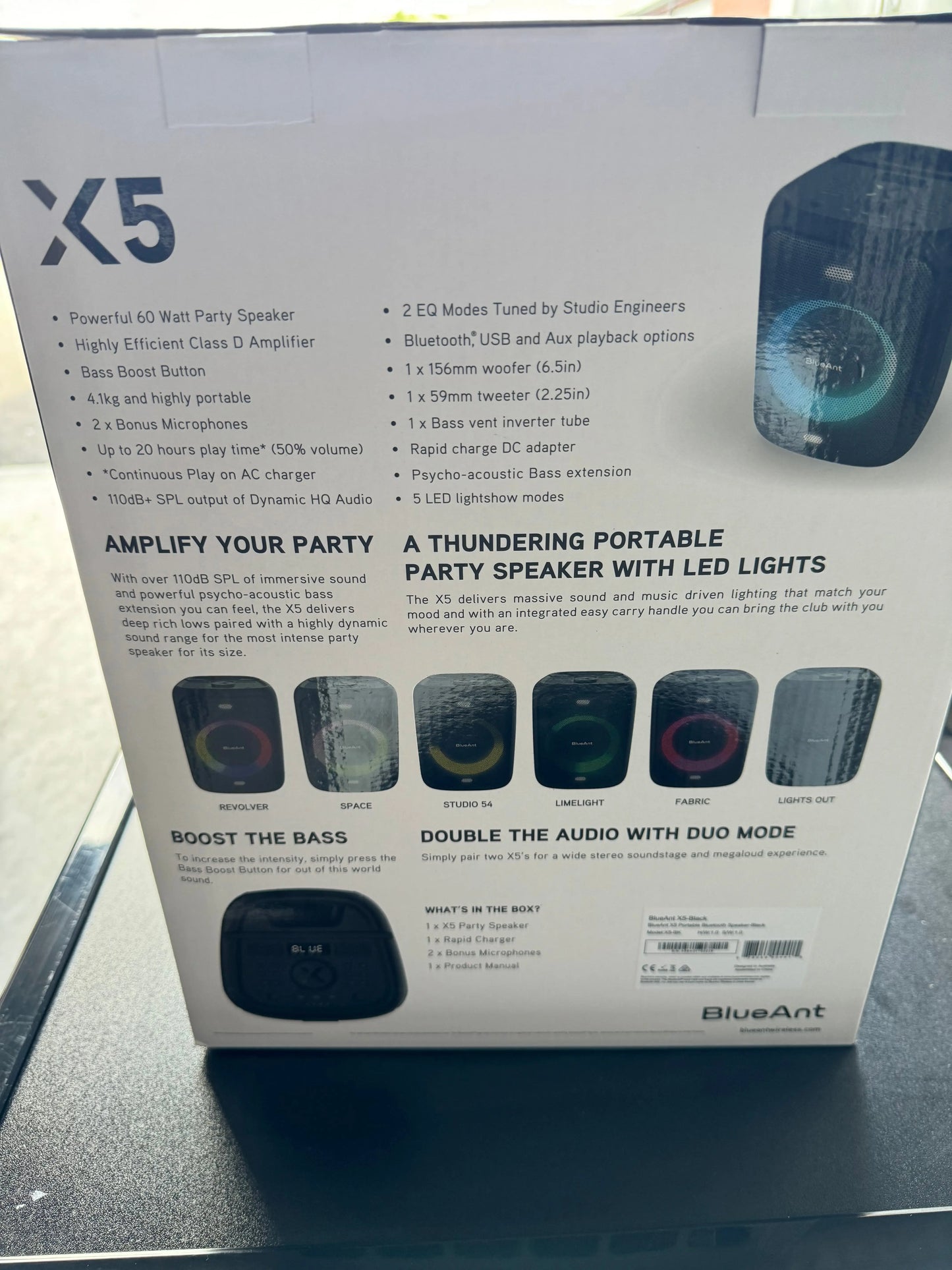 BlueAnt X5 Party Speaker | PERTH