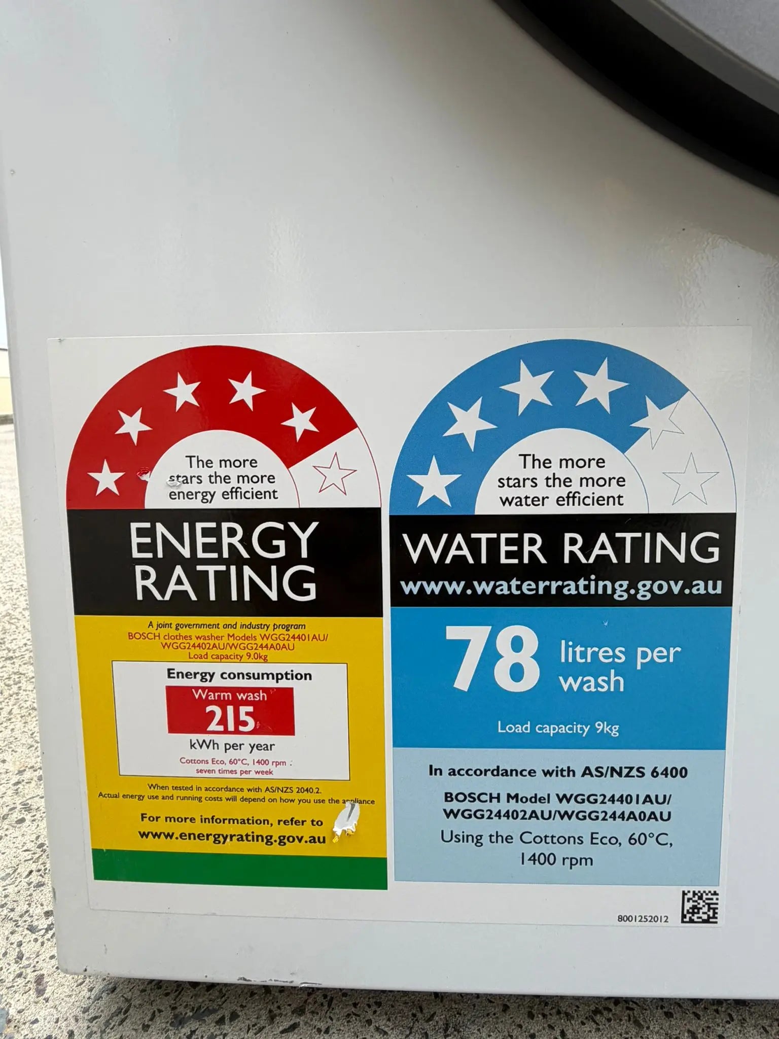 Bosch 9kg Front Load Washing Machine WGG2440IAU – Refurbished | BRISBANE