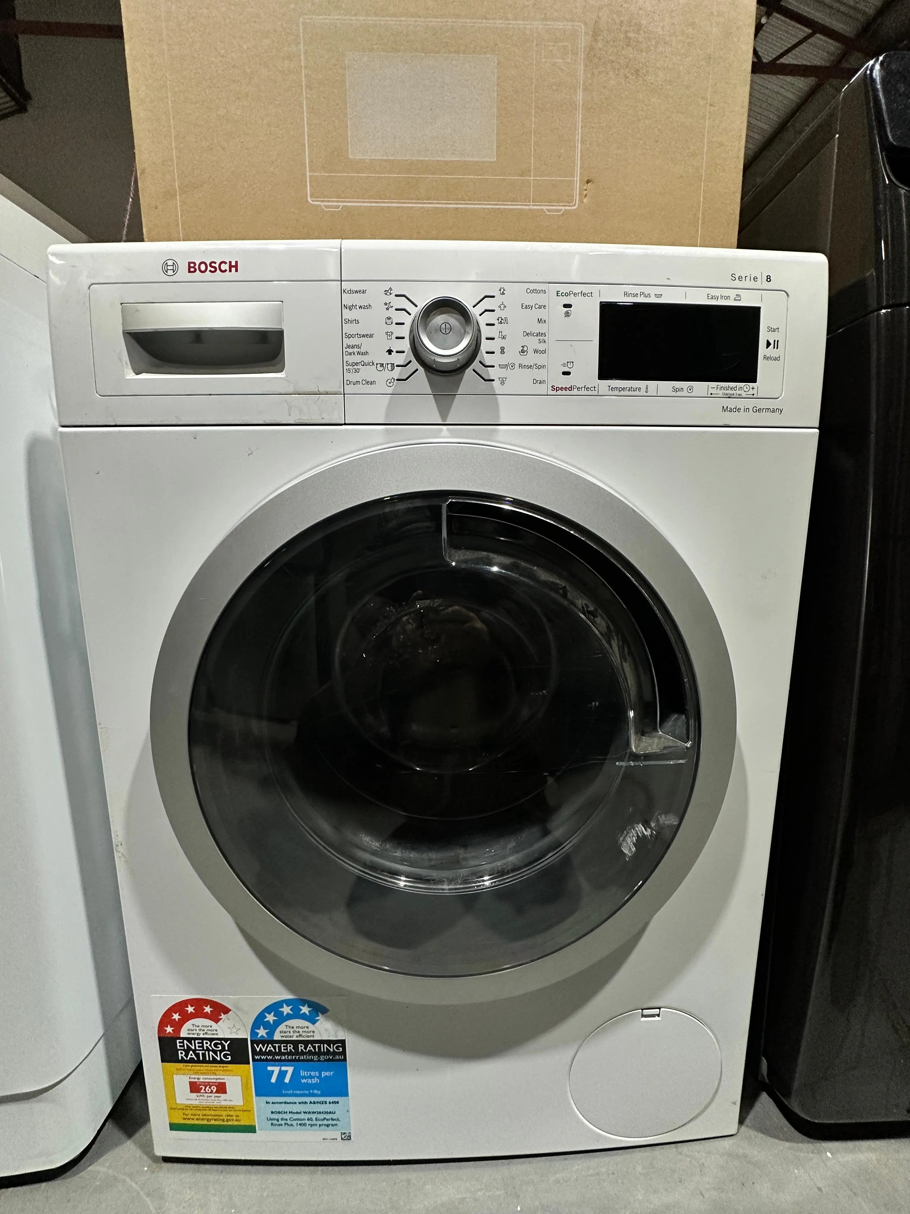 Bosch Series 8 9kg Front Load Washer – Refurbished | ADELAIDE