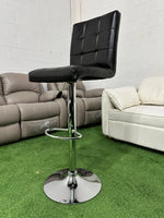 Brand New Black Adjustable Bar Chair | ADELAIDE