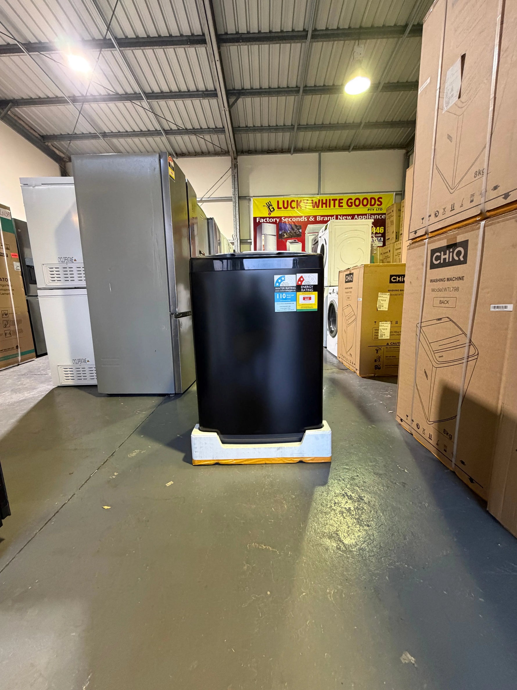 Brand New CHiQ Fridge & Washing Machine Combo – 202L Top Mount Fridge + 8kg Top Load Washer – CTM202NW3 & WTL79B | BRISBANE