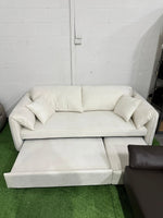 Brand New Cream Pull-Out Sofa Bed | ADELAIDE