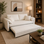 Brand New Cream Pull-Out Sofa Bed | ADELAIDE