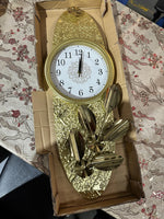 Brand New Gold Decorative Wall Clock | ADELAIDE