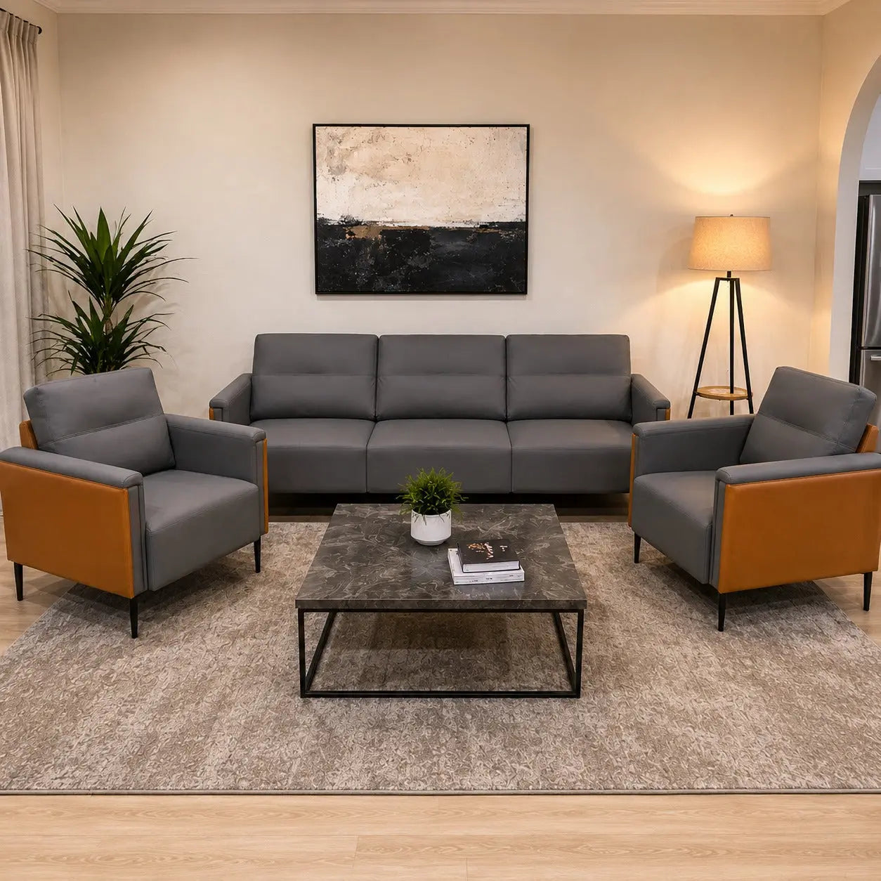 Brand New Grey 3+1+1 Sofa Set | SYDNEY