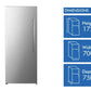 Brand New Hisense 384L Single Door Hybrid Fridge Freezer hrvf384s | ALEXANDRIA
