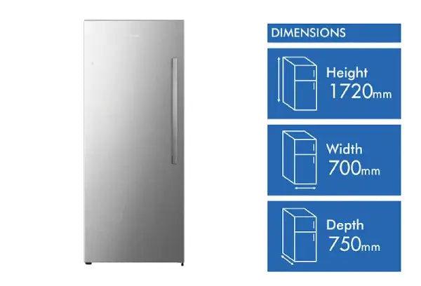 Brand New Hisense 384L Single Door Hybrid Fridge Freezer hrvf384s | ALEXANDRIA