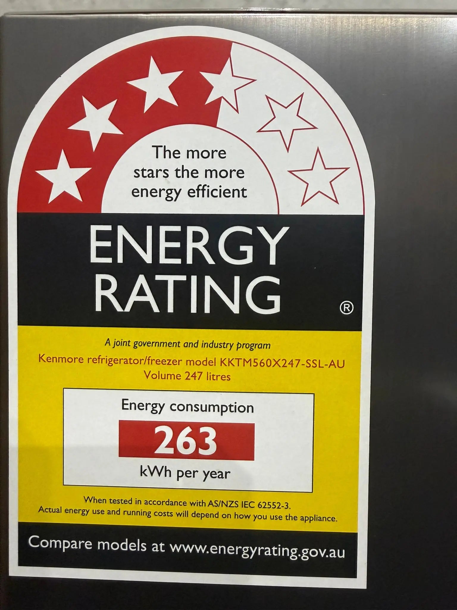 Brand New Kenmore 247L Refrigerator Freezer – Model KKTM560X247-SSL-AU | MELBOURNE