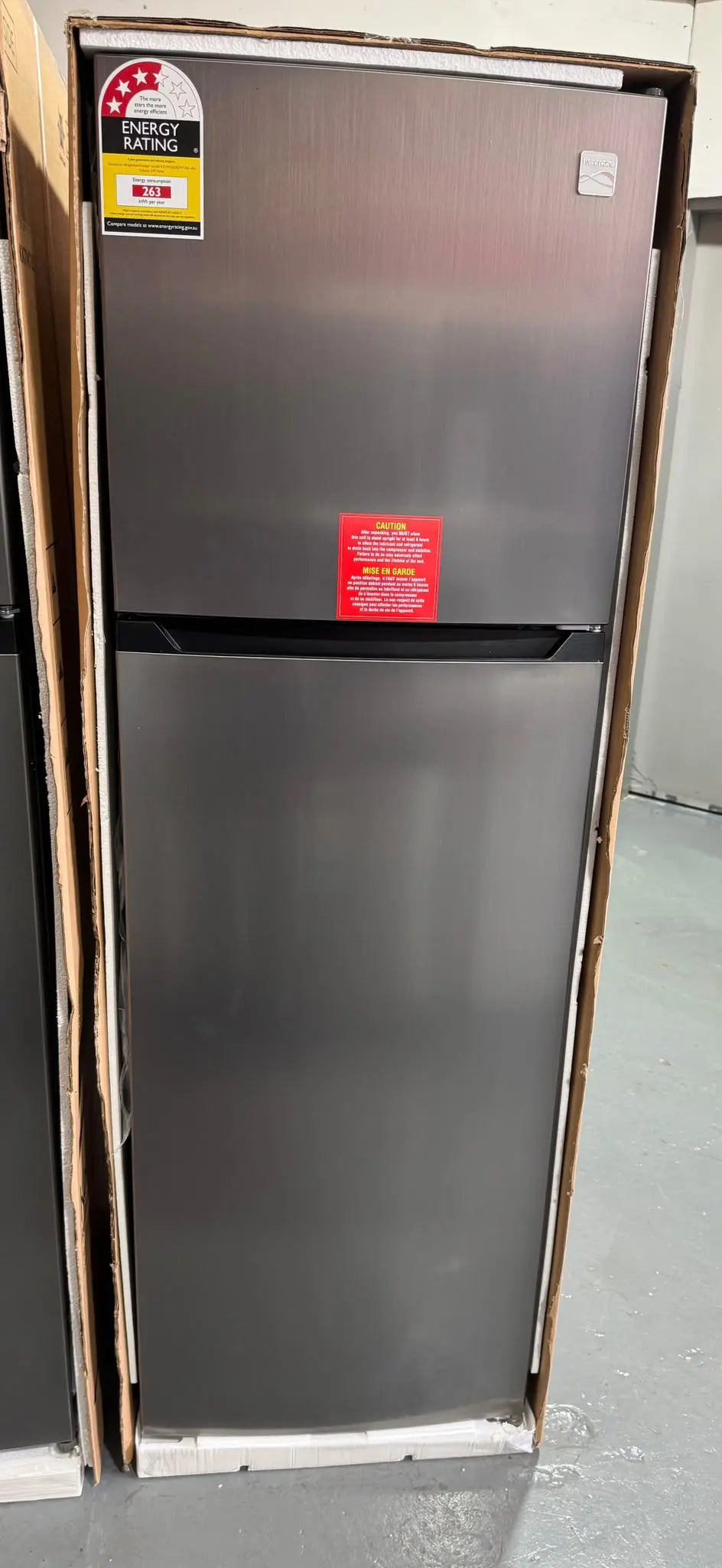 Brand New Kenmore 334L Frost Free Top Mount Fridge – Stainless Steel – 3 Year Warranty | ADELAIDE