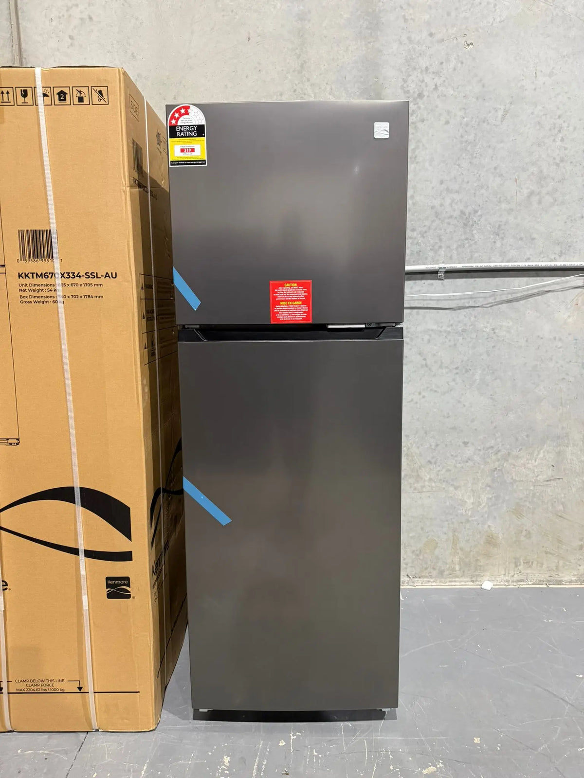 Brand New Kenmore 334L Top Mount Fridge – Model KKTM670X334 | MELBOURNE