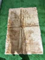 Brand New Light Brown Square Fur Carpet | ADELAIDE