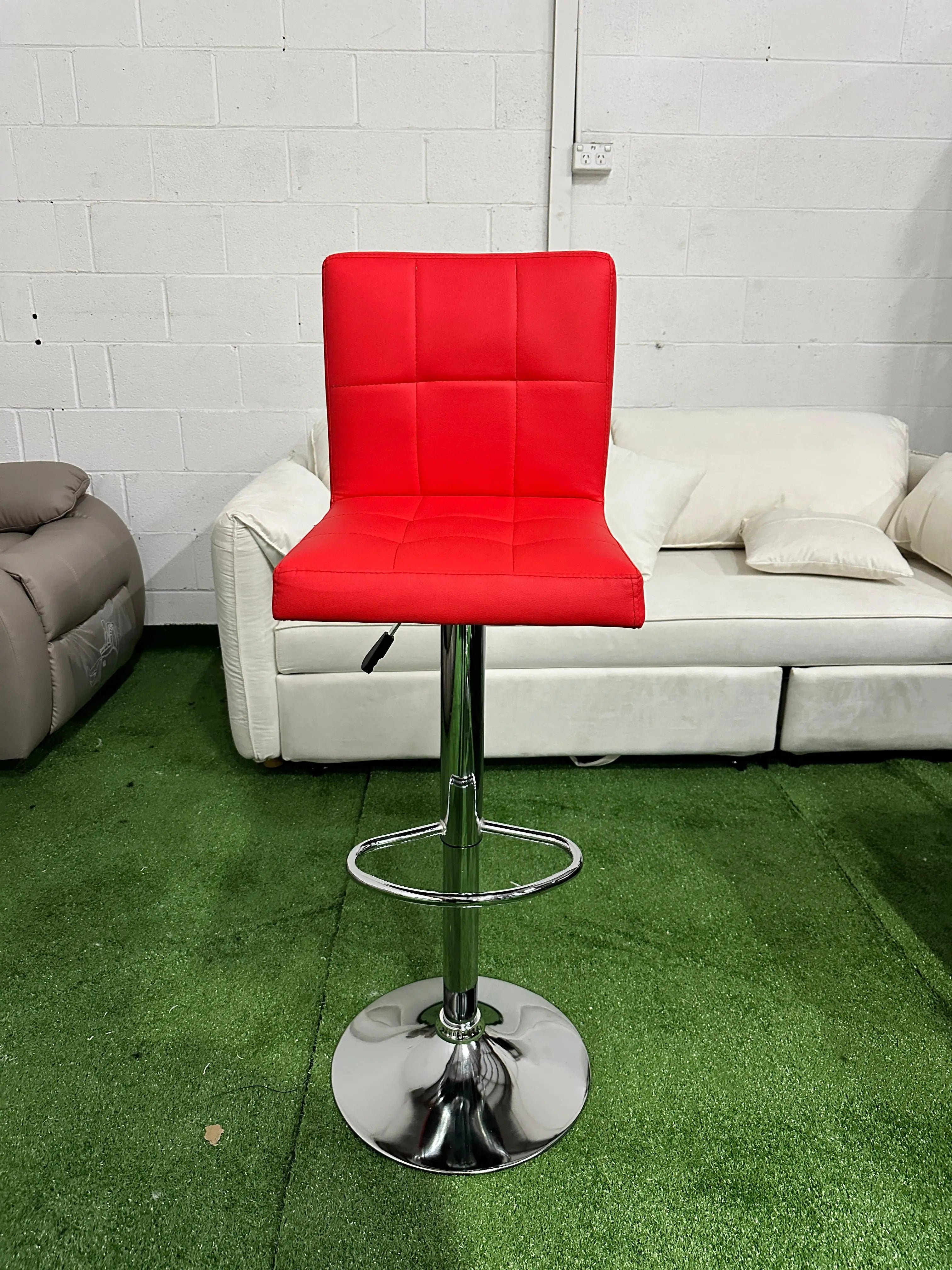 Brand New Red Adjustable Bar Chair | ADELAIDE