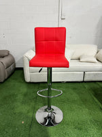 Brand New Red Adjustable Bar Chair | ADELAIDE