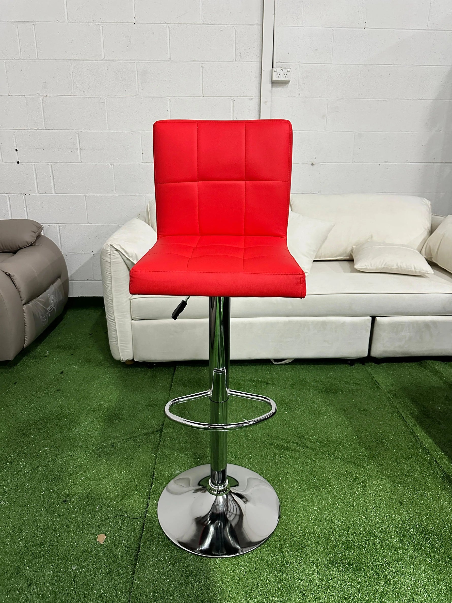 Brand New Red Adjustable Bar Chair | ADELAIDE
