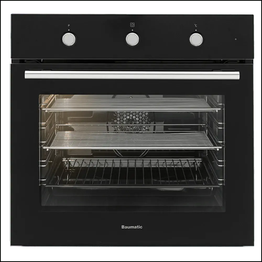 Brand new Baumatic BO5M Black Glass Electric Oven | ADELAIDE