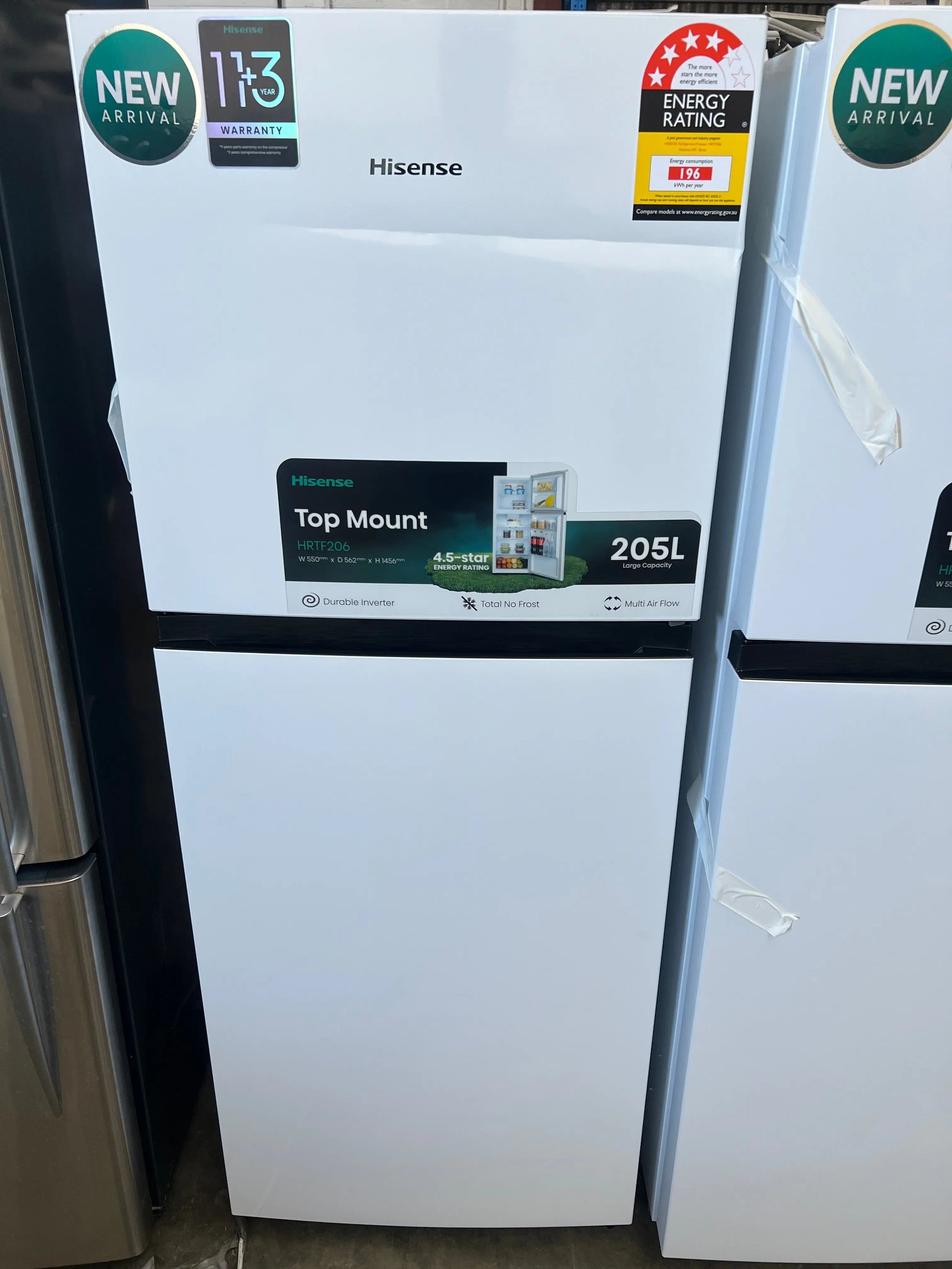 Brand new Hisense 205 litres fridge freezer | ADELAIDE