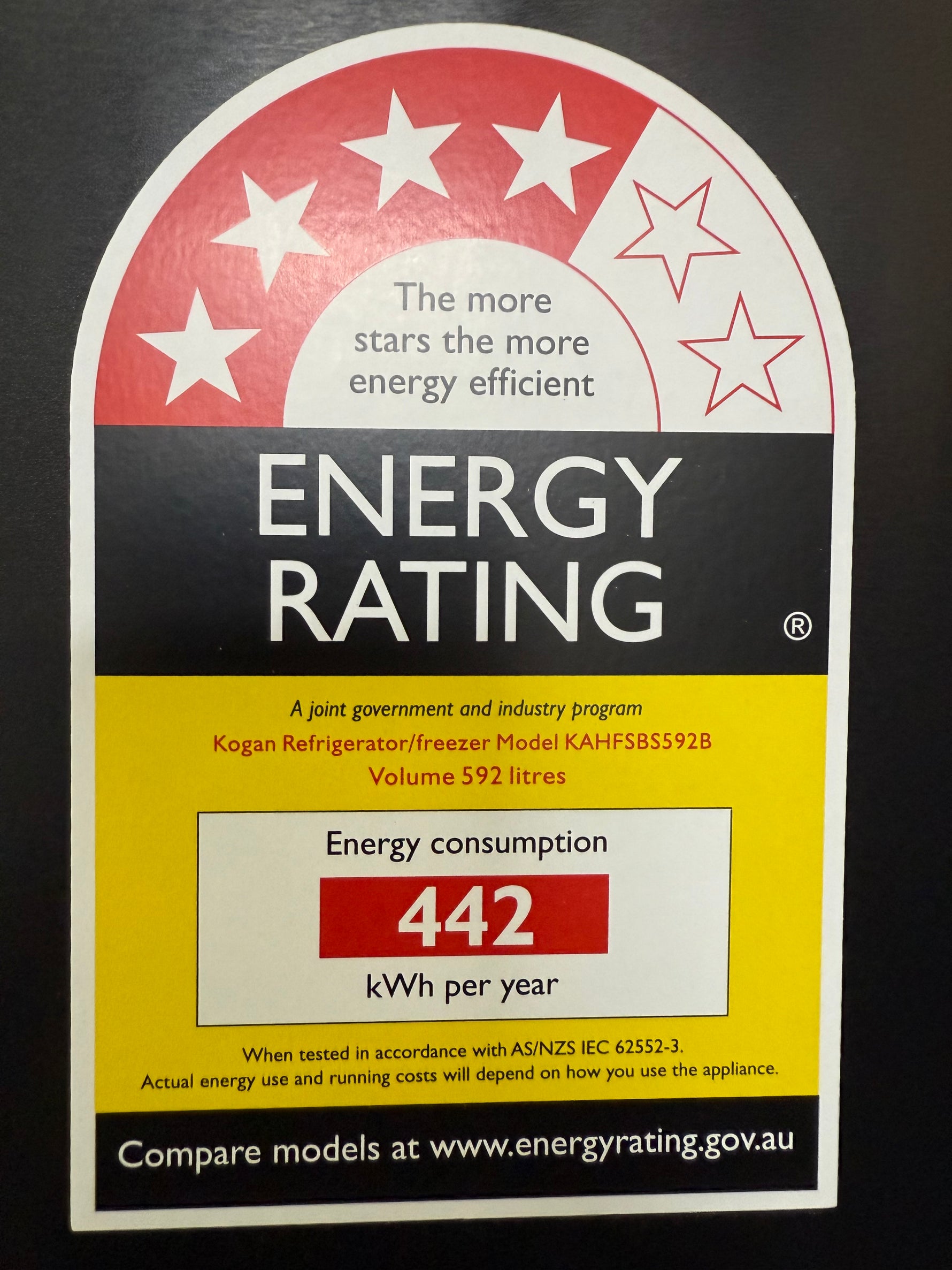 Kogan Side by Side Fridge with Water Dispenser – Factory Seconds | KAHFSBS592B