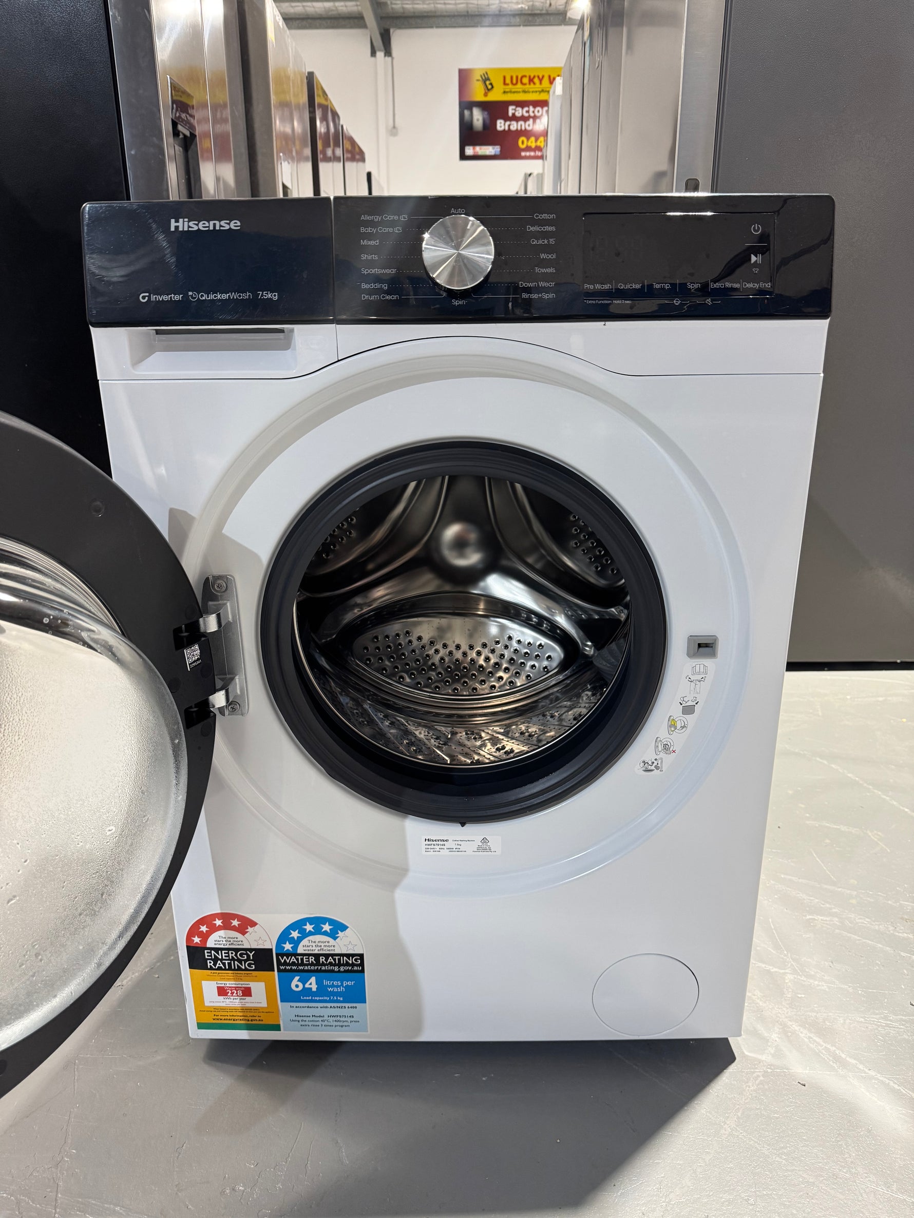 Refurbished Hisense 8.5kg washing machine