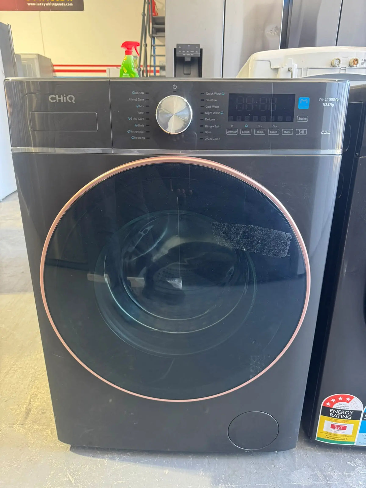 CHiQ 10kg Gun Metal Front Load Washing Machine – Near New | PERTH