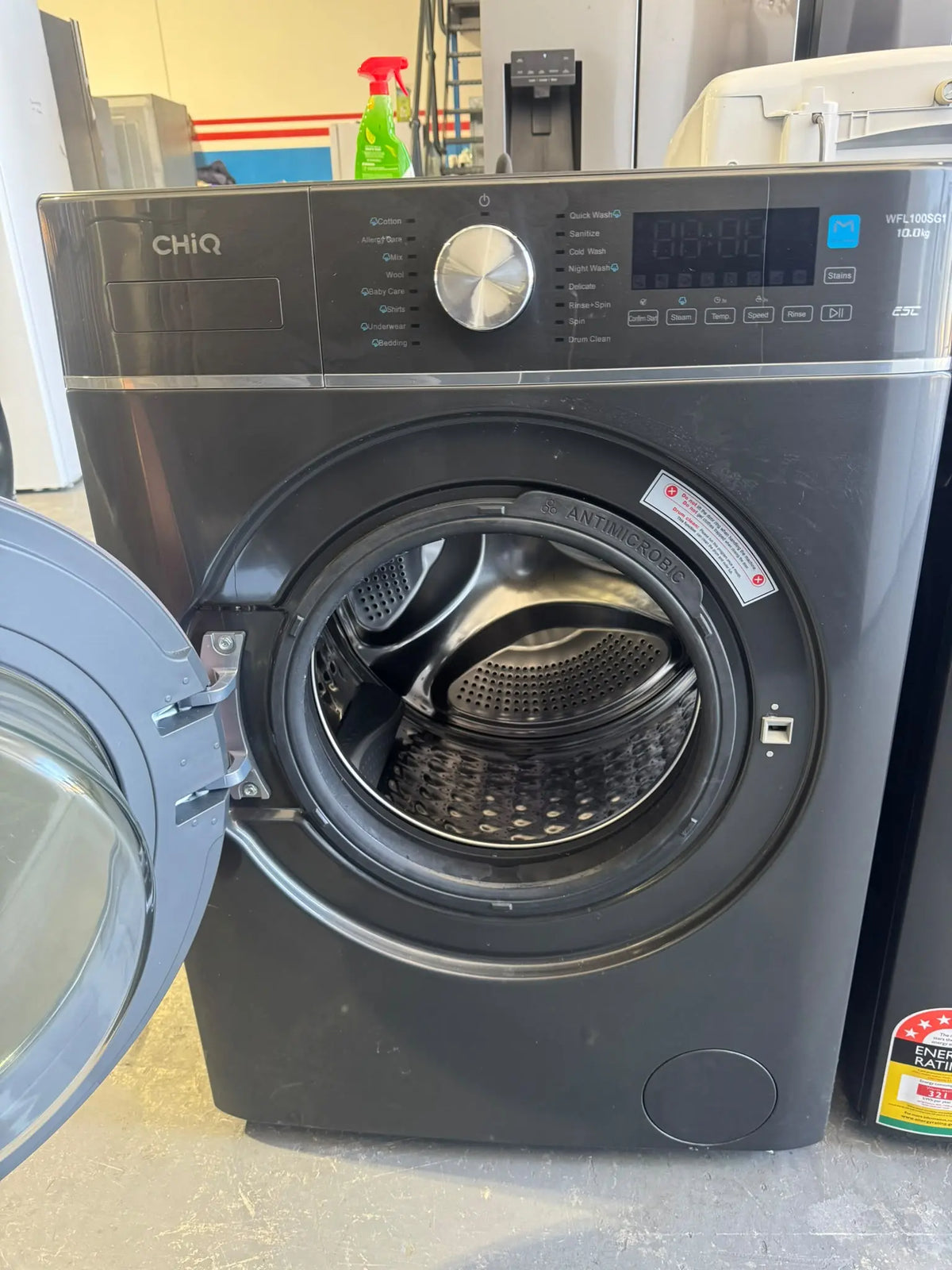 CHiQ 10kg Gun Metal Front Load Washing Machine – Near New | PERTH