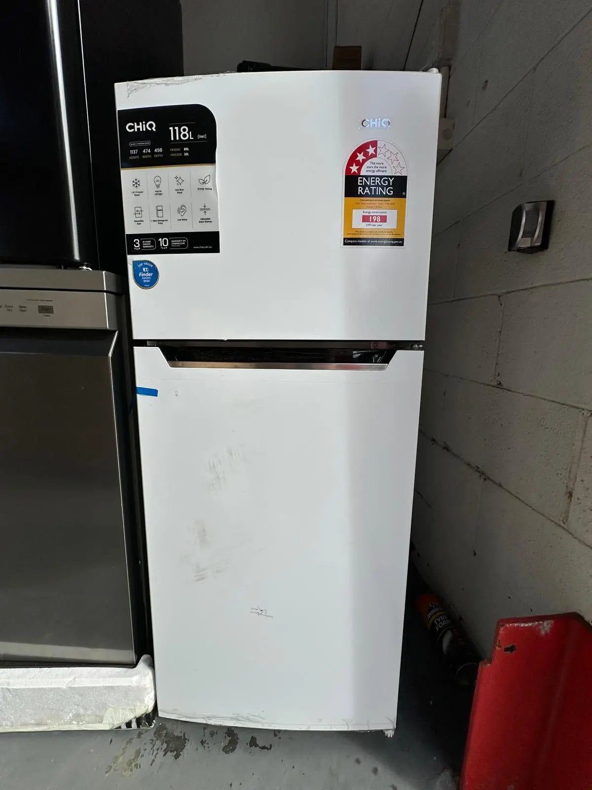 CHiQ 118L Top Mount Fridge Freezer (Factory Seconds) | ADELAIDE