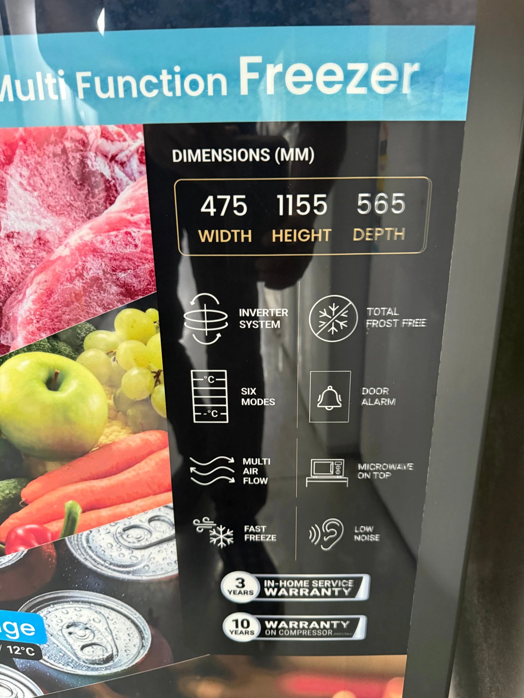 CHiQ 122L Hybrid Upright Fridge/Freezer – Factory Seconds | CSH121NBS | MELBOURNE