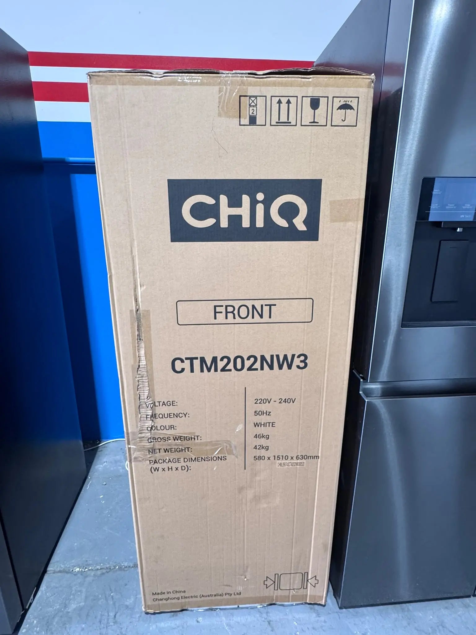 CHiQ 202L Top Mount Fridge – Carton Damaged