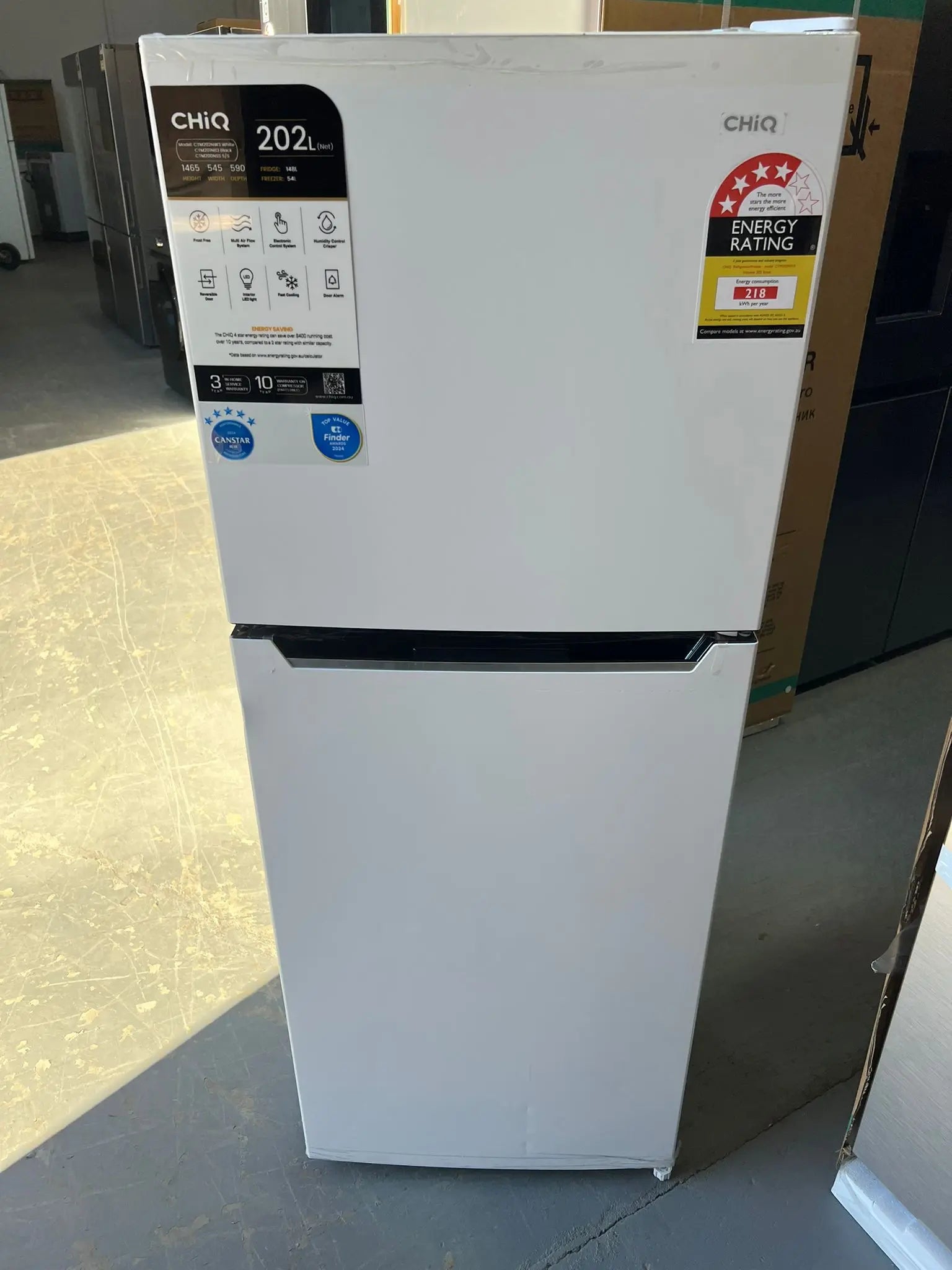 CHiQ 202L Top Mount Fridge – Factory Second – CTM202NW3 | ADELAIDE