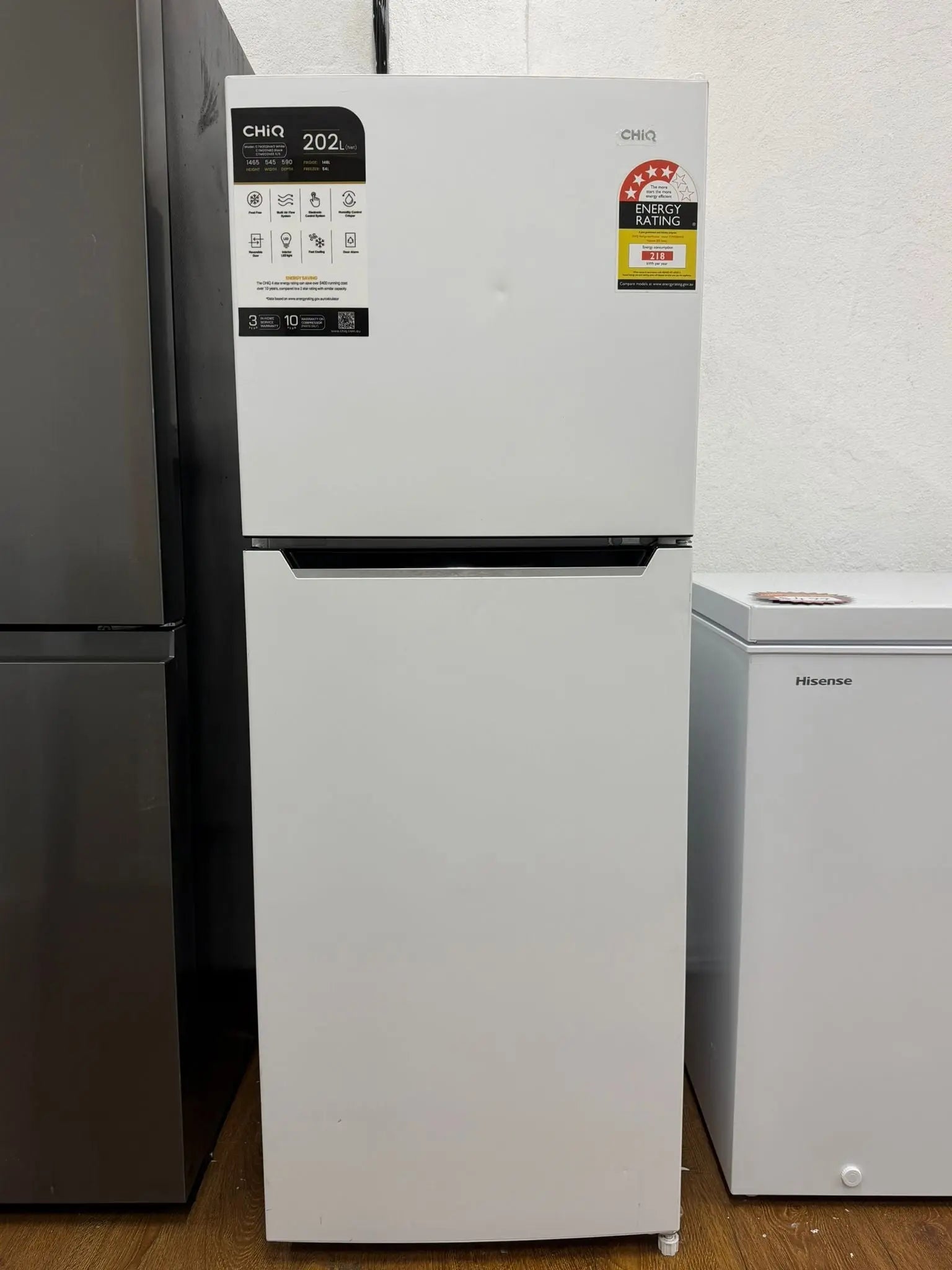 CHiQ 202L Top Mount Refrigerator CTM202NW – Refurbished (Frost Free, Multi Air Flow) | RESERVOIR