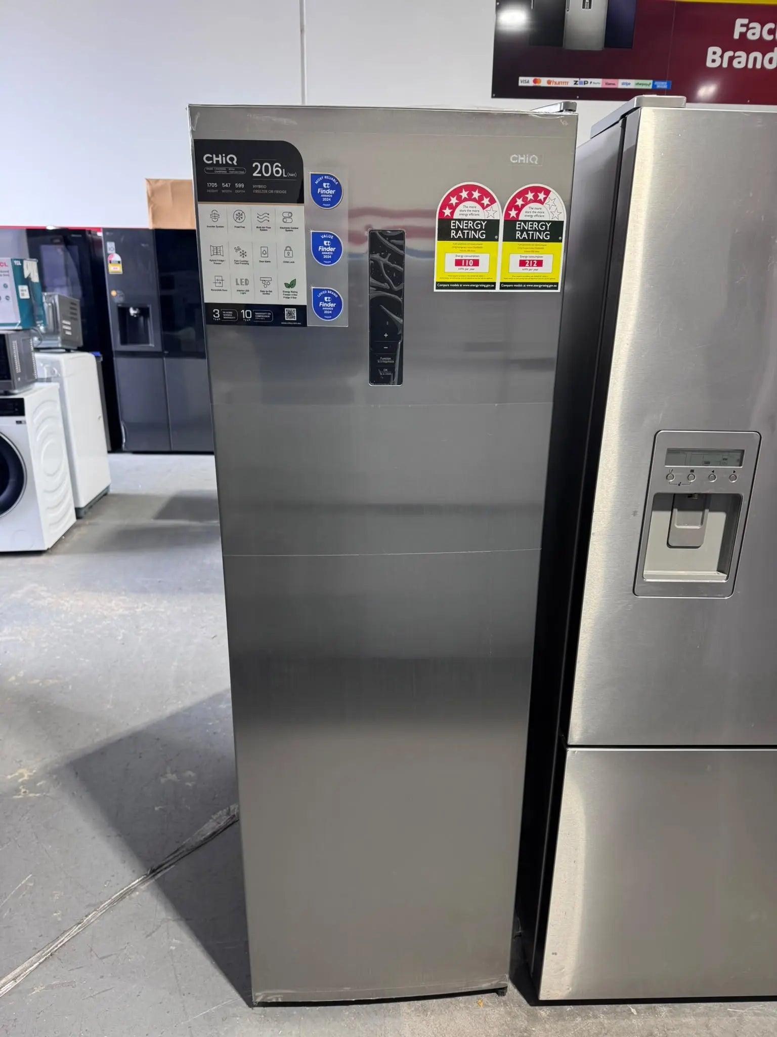CHiQ 206L Hybrid Upright Freezer – Factory Seconds