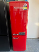 CHiQ 231L Red Retro Bottom Mount Fridge Freezer – Factory Second | PERTH