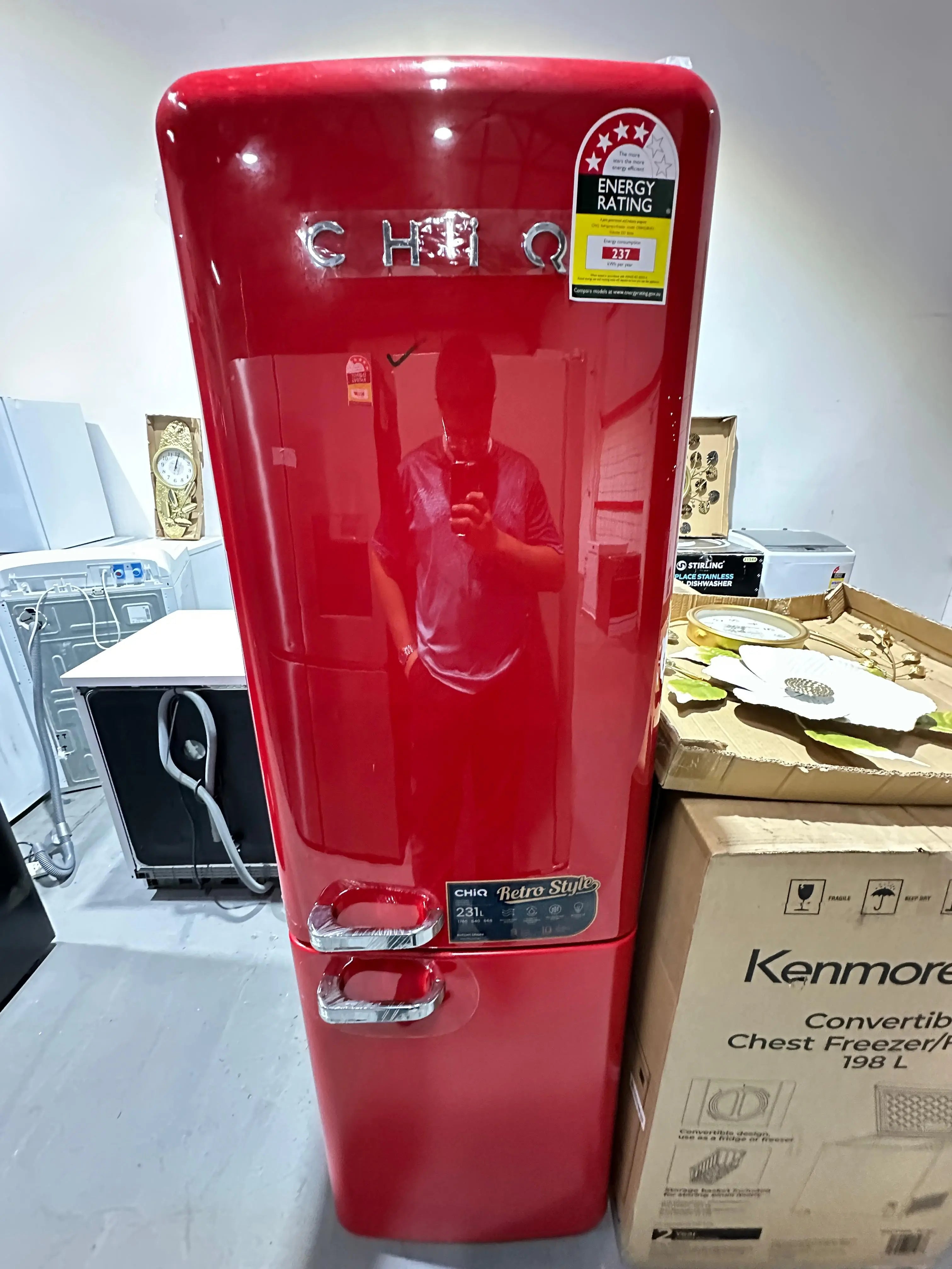 CHiQ 231L Retro Bottom Mount Refrigerator – Factory Second | ADELAIDE