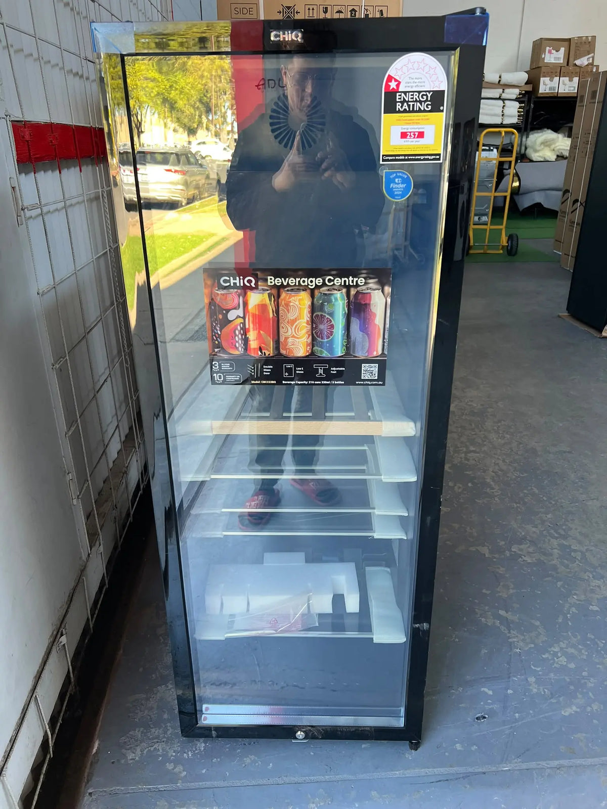 CHiQ 233L Glass Door Beverage Centre – Factory Second | ADELAIDE