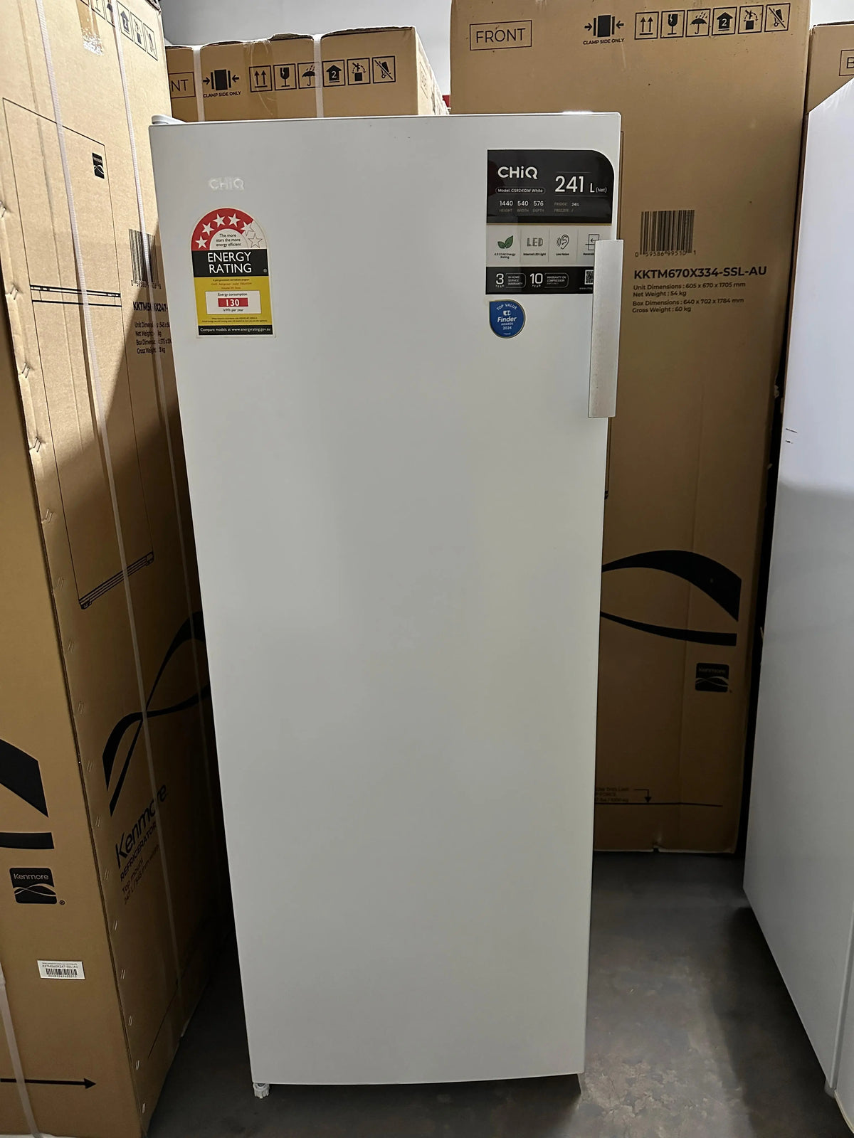 CHiQ 241L Vertical Fridge – Refurbished | ADELAIDE