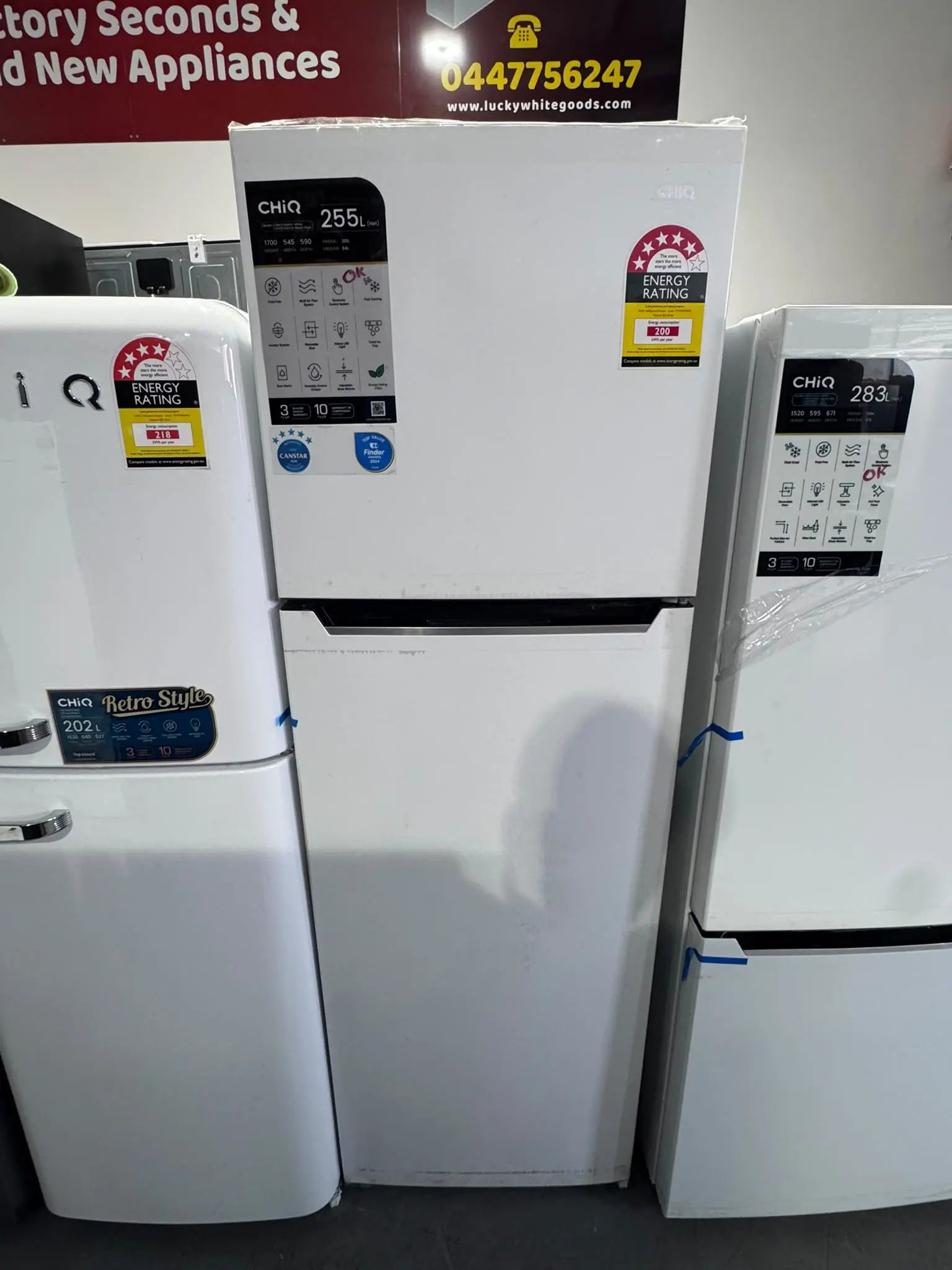 CHiQ 255L Top Mount Fridge – Factory Seconds