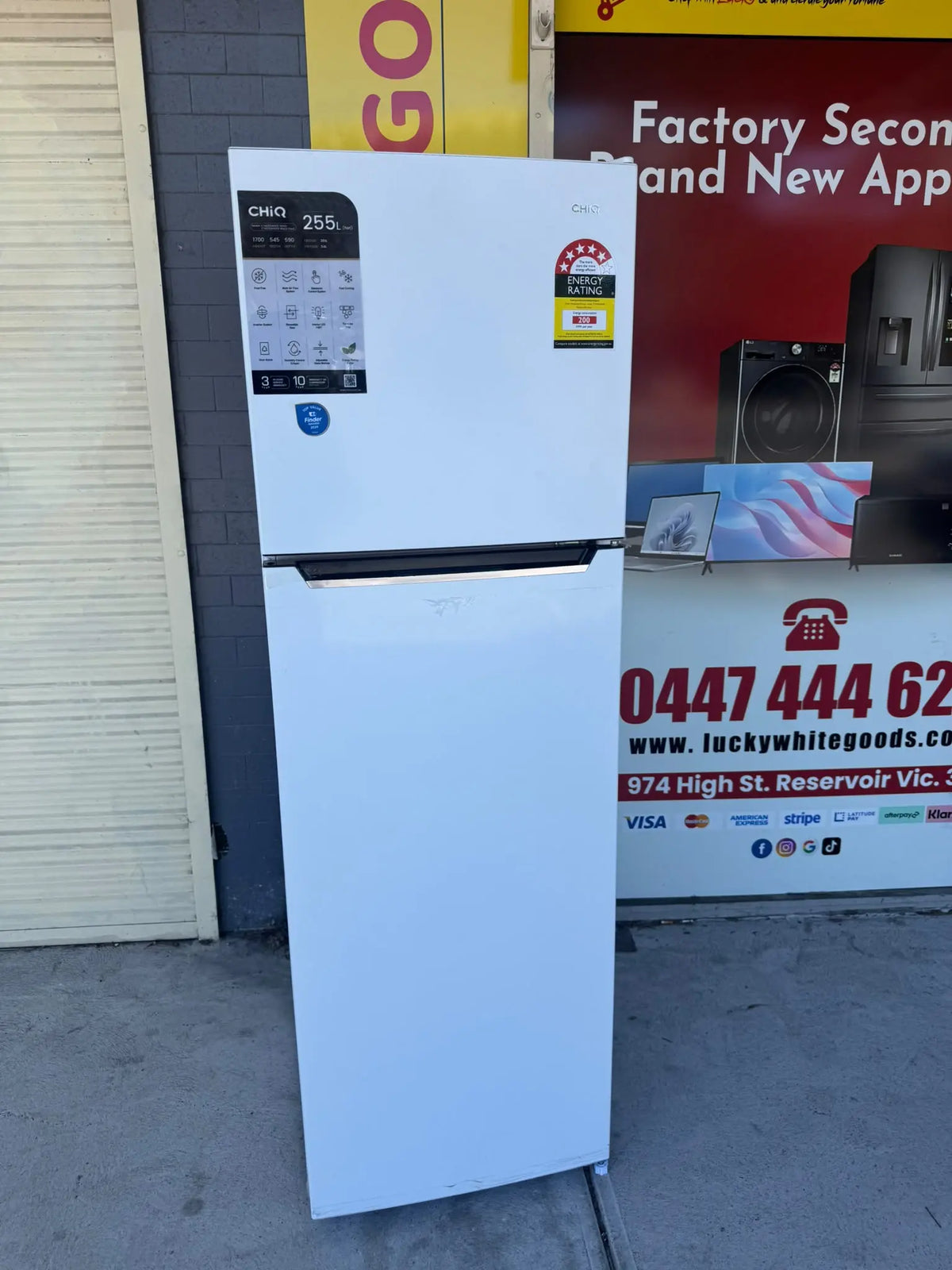 CHiQ 255L Top Mount Refrigerator – Factory Second | RESERVOIR
