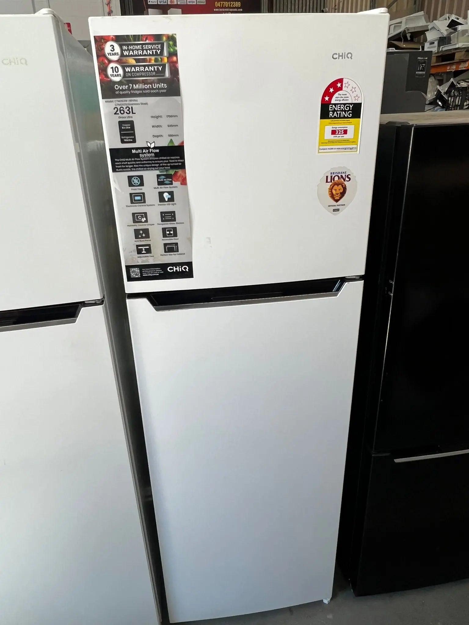 CHiQ 263L Top Mount Fridge Freezer – Refurbished – CTM263W | ADELAIDE