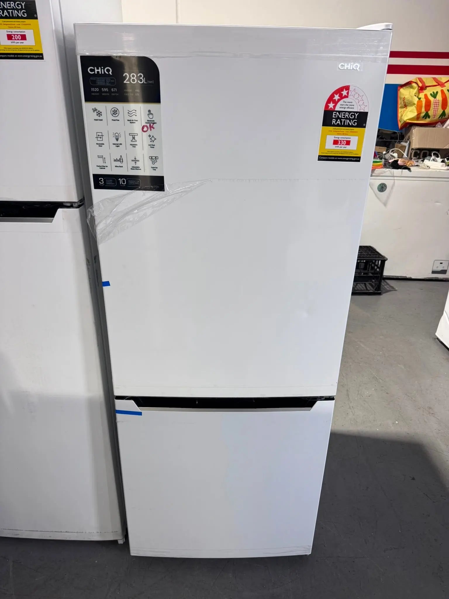 CHiQ 283L Bottom Mount Fridge – Factory Seconds