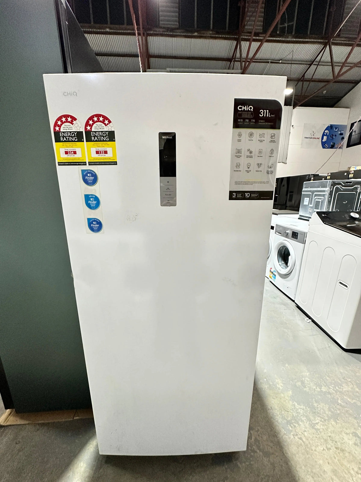 CHiQ 311L Upright Hybrid Refrigerator / Freezer – Near New | ADELAIDE