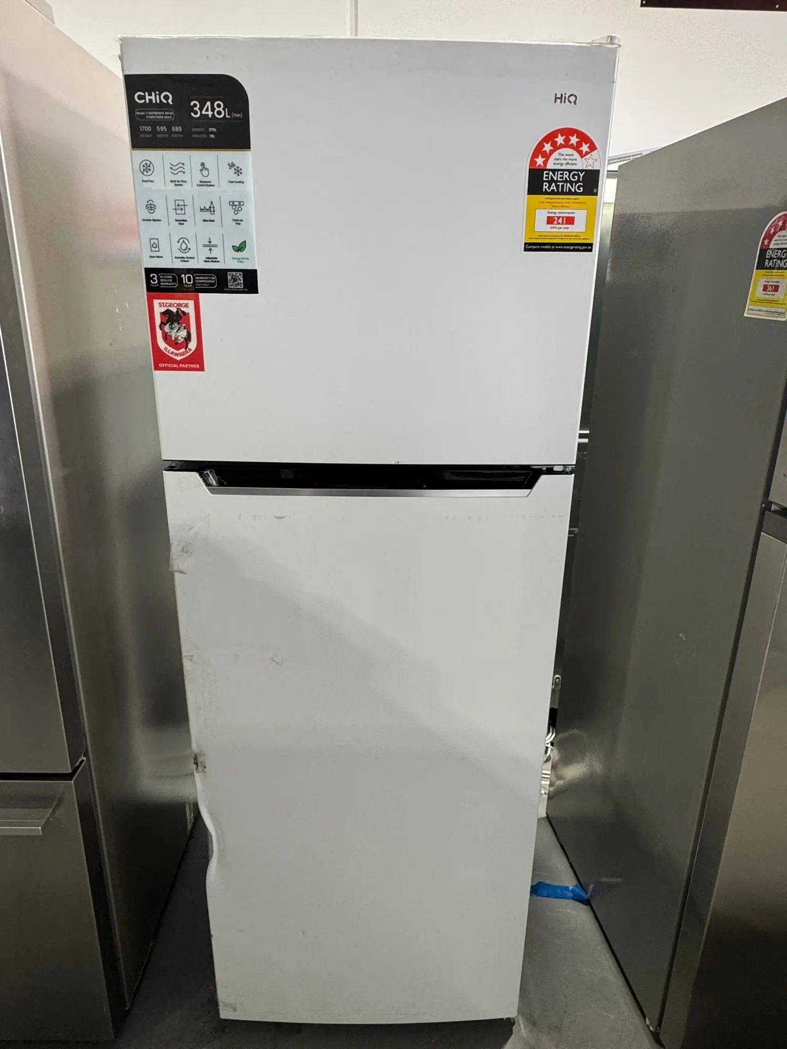 CHiQ 348L Top Mount Fridge Freezer (Refurbished – Door Dented) | PERTH