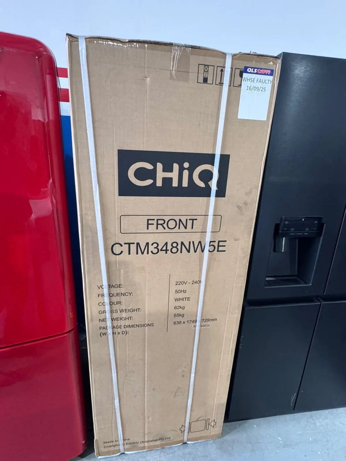 CHiQ 348L Top Mount Fridge – Carton Damaged