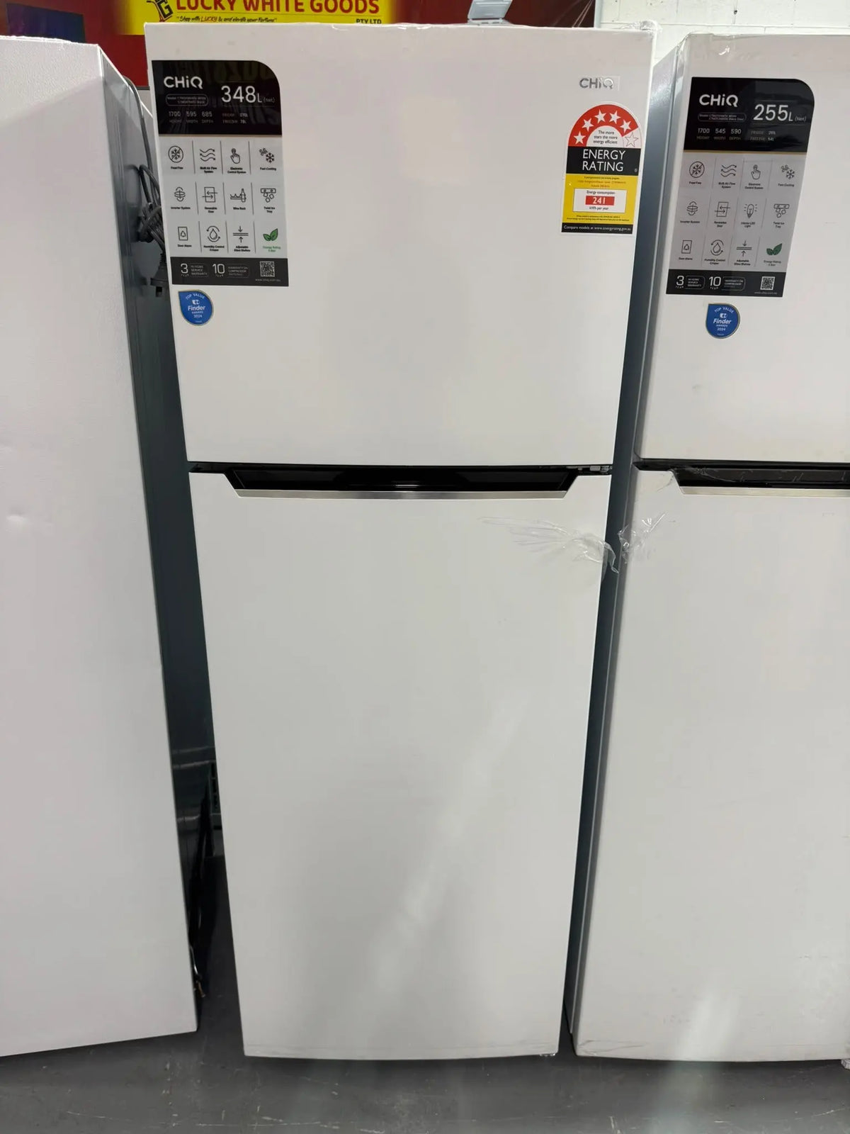 CHiQ 348L White Top Mount Fridge Freezer – Factory Second | SYDNEY