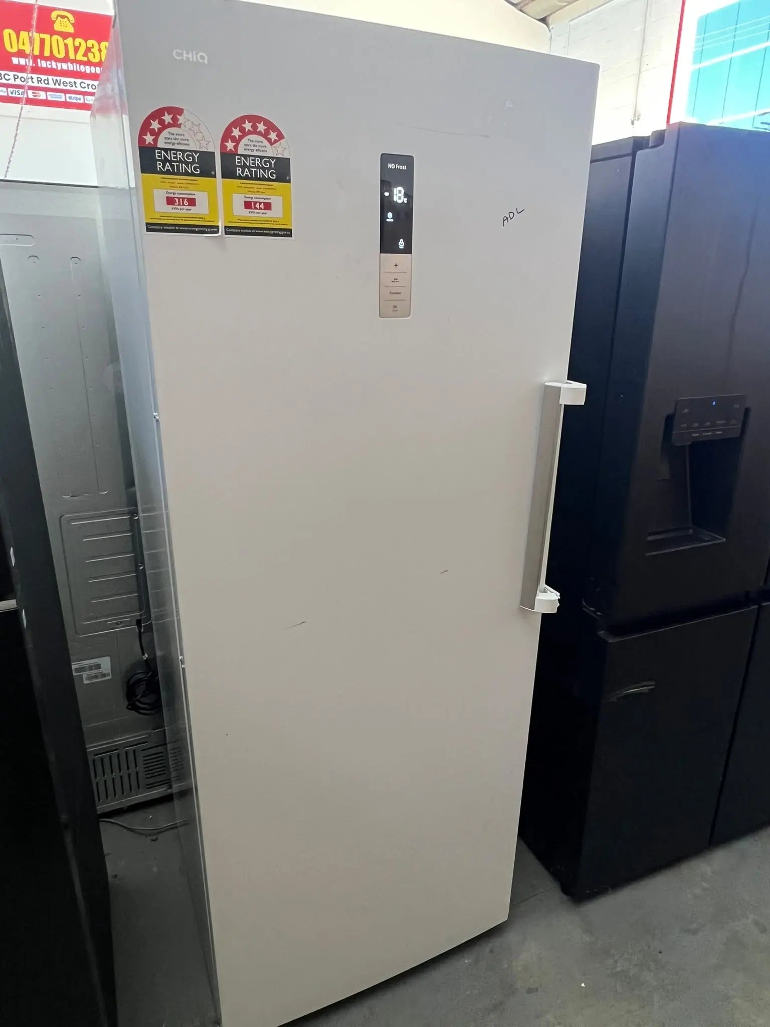 CHiQ 380L Hybrid Upright Fridge Freezer – Refurbished | ADELAIDE