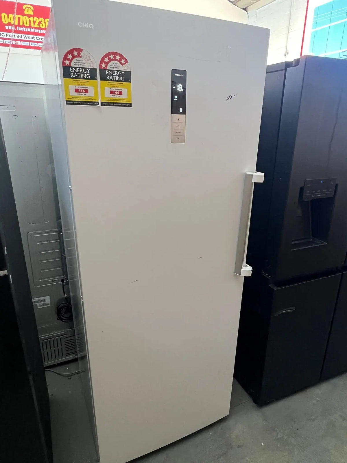 CHiQ 380L Hybrid Upright Fridge Freezer – Refurbished | ADELAIDE