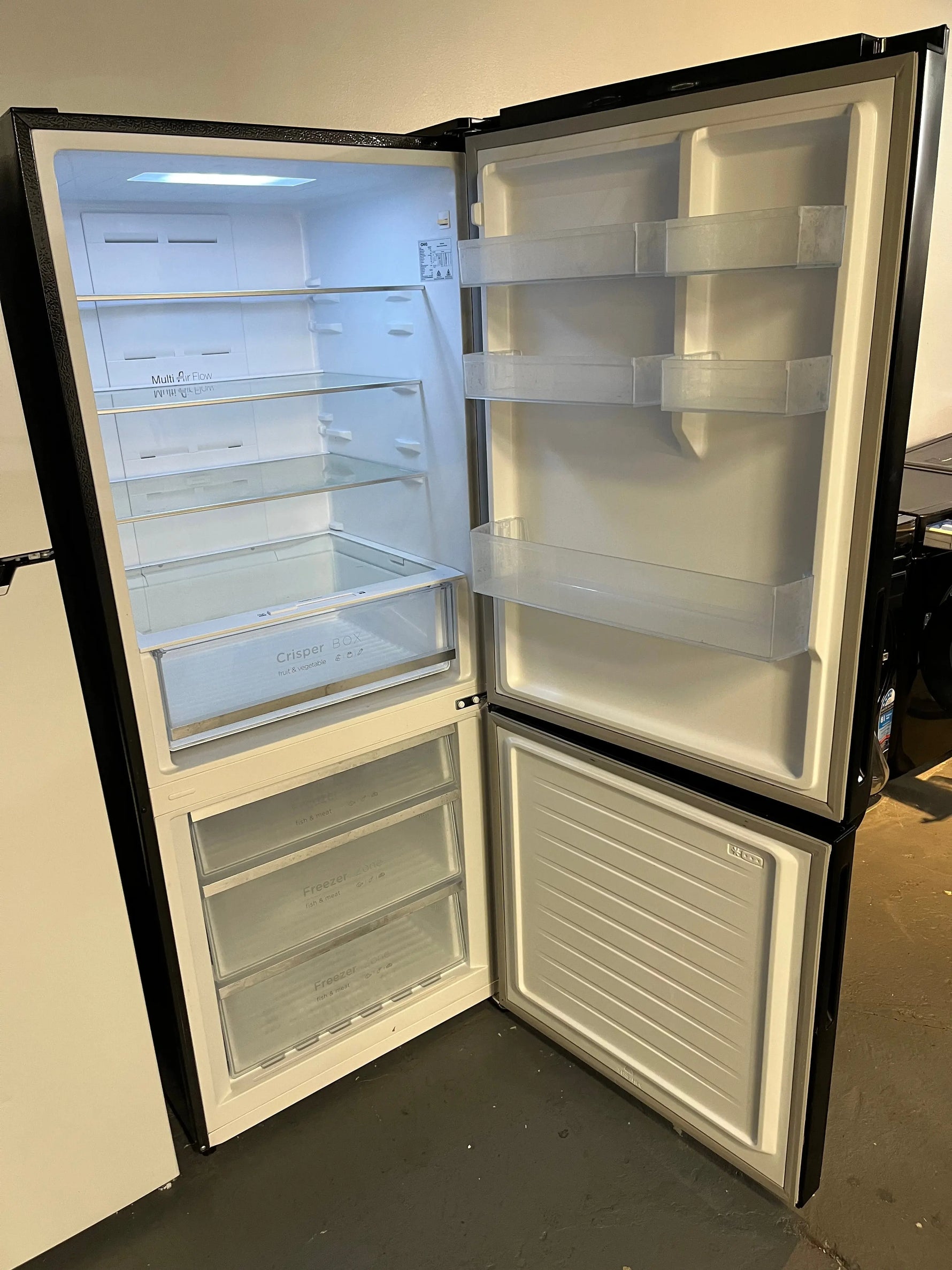CHiQ 396L Bottom Mount Fridge CBM393NB3 – Black, Inverter System, Frost Free, 5 Star Energy | ALEXANDRIA