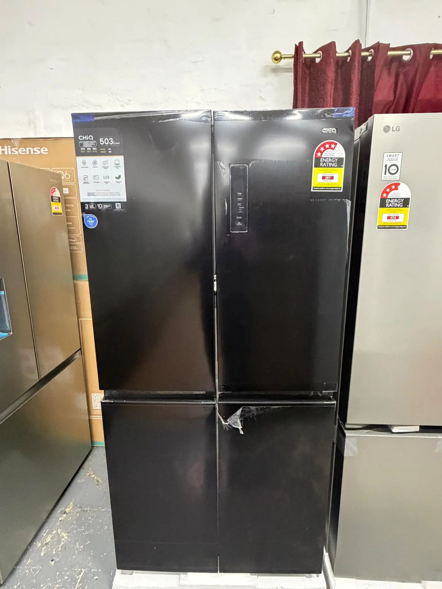 CHiQ 503L French Door Fridge CCD503NB – Factory Seconds