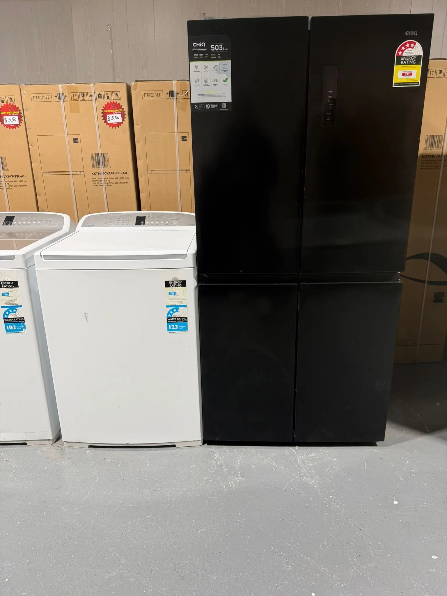 CHiQ 503L Fridge + Fisher & Paykel 10kg Washer Combo – Refurbished | RESERVOIR