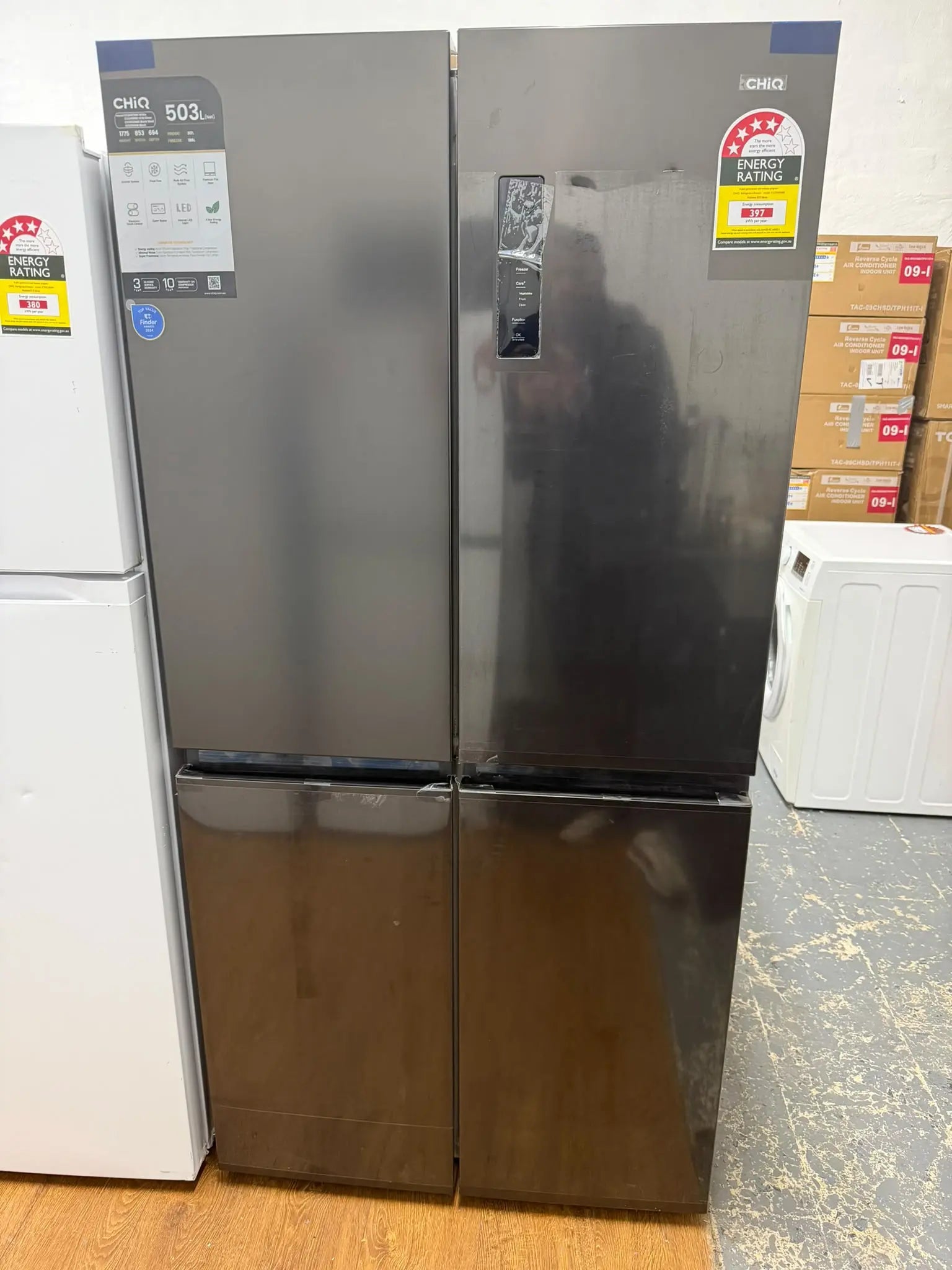 CHiQ 503L Quad Door Fridge – Factory Seconds