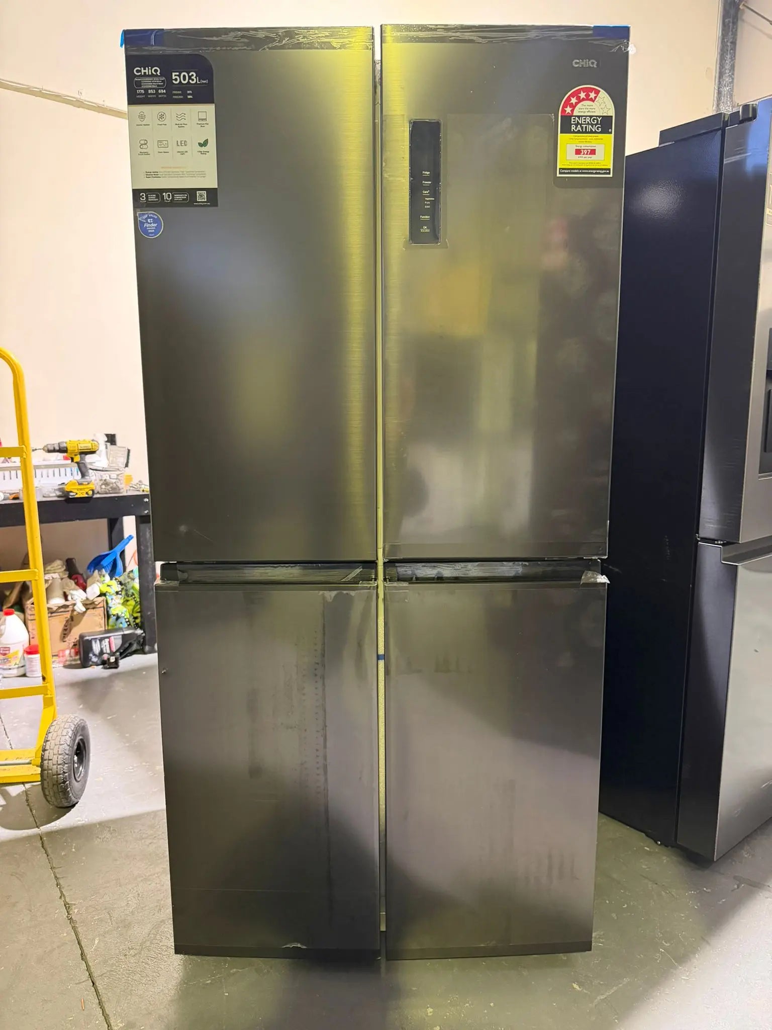 CHiQ 503L Quad door Fridge Freezer – CCD503NB | Factory Seconds | BRISBANE